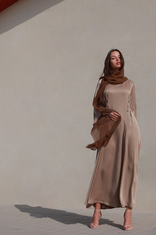 Bousaada Kaftan - Rosy Brown - Hayaa0fficial