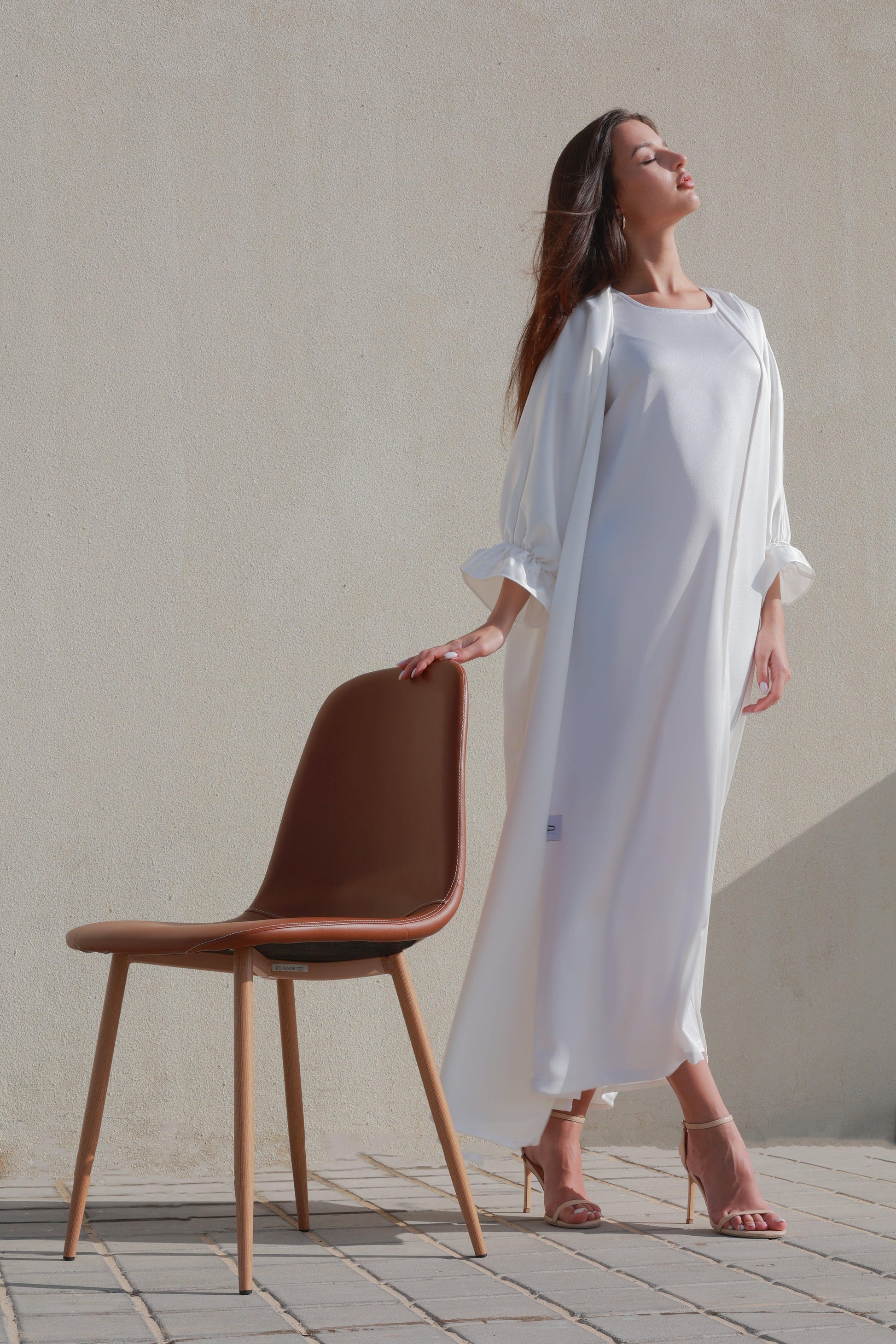 Bousaada Abaya Set - White - Hayaa0fficial