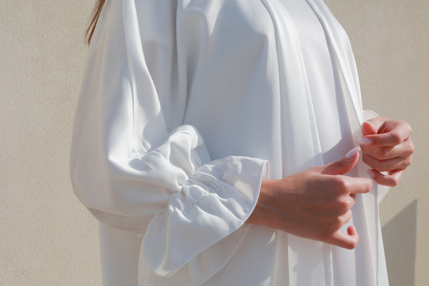 Bousaada Abaya Set - White - Hayaa0fficial