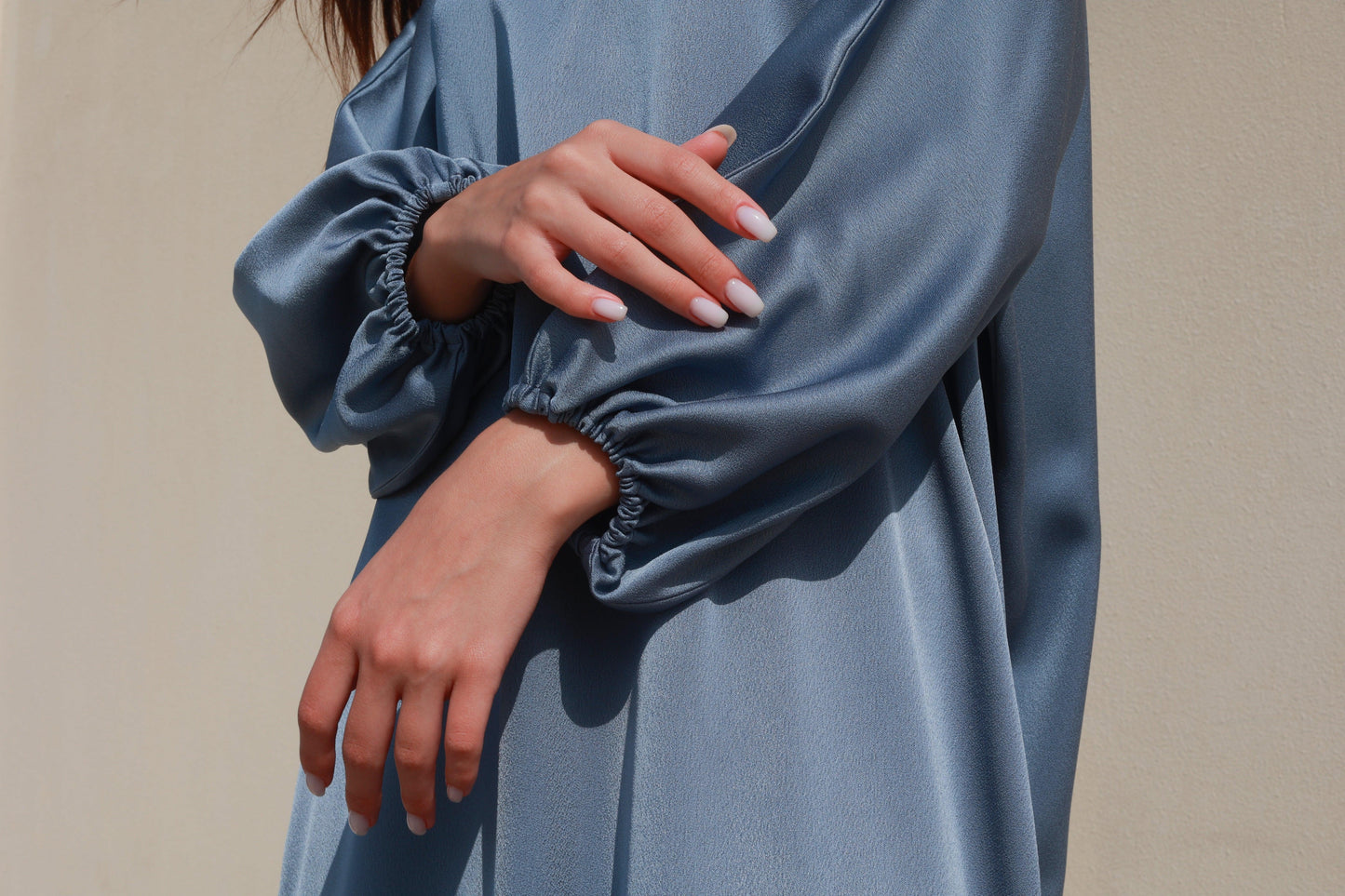 Bousaada Abaya Set - Petroleum - Hayaa0fficial