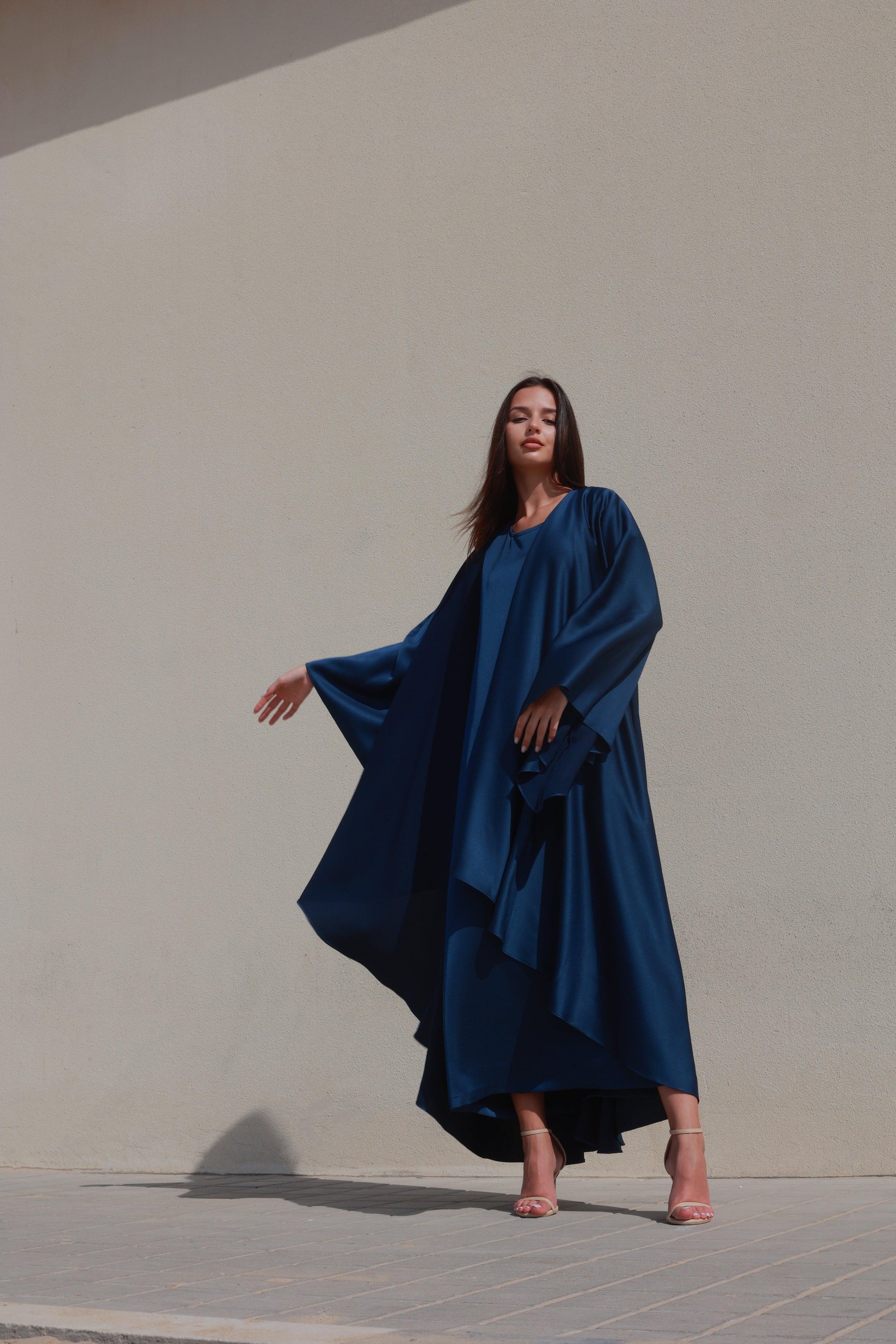 Bousaada Abaya Set - Deep Blue - Hayaa0fficial