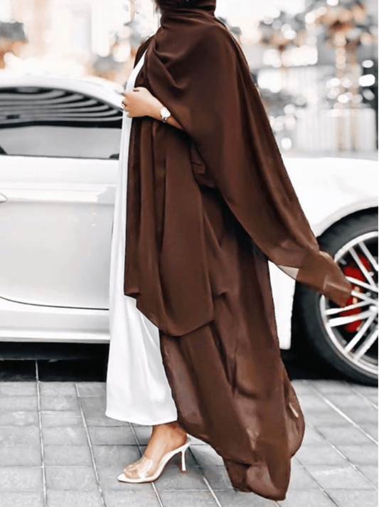Jijel Abaya Set - Brown - Hayaa0fficial