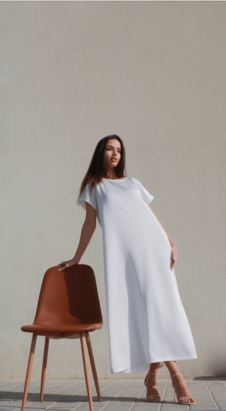 Bousaada Abaya Set - White - Hayaa0fficial