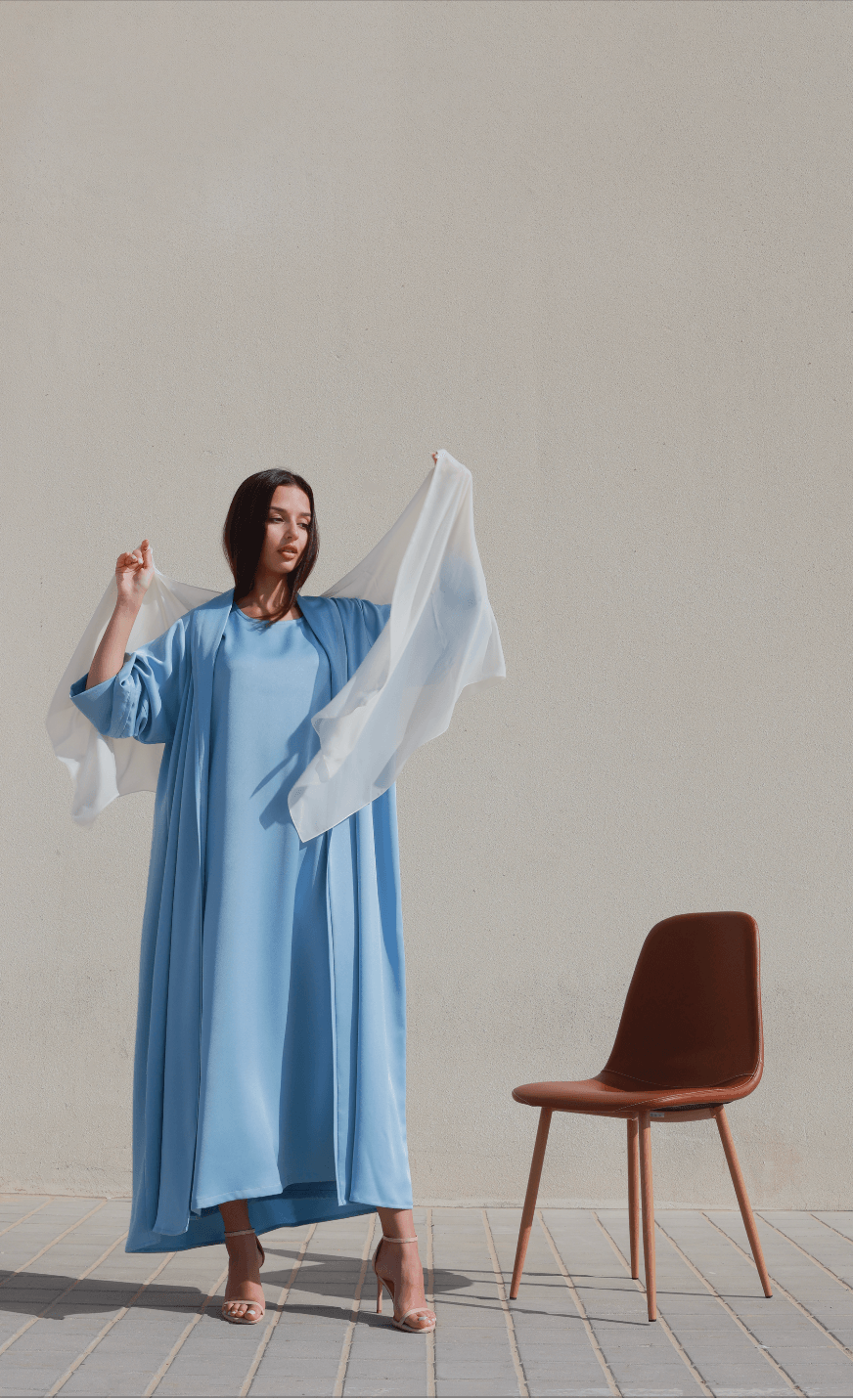 Bousaada Abaya Set - Sky blue - Hayaa0fficial