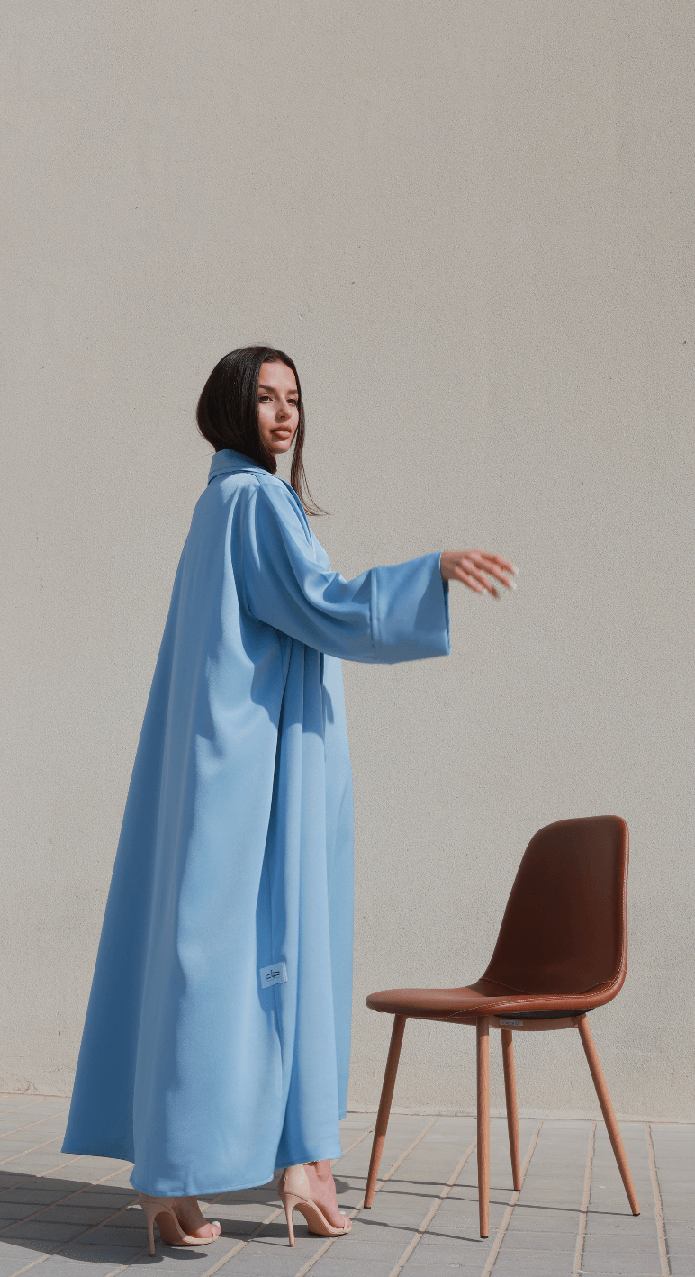 Bousaada Abaya Set - Sky blue - Hayaa0fficial